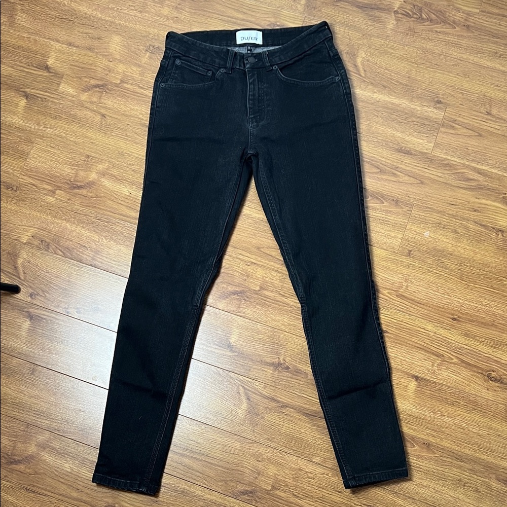 DU/ER Black Fleece lined Skinny Jeans